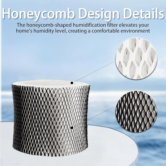 4 Pack HWF64 BWF64 Replacement Humidifier Wick Filter B | Compatible with Holmes HM1730 & HM1745 & HM1746 & SCM1746 Humidifiers | Activated Carbon Upgraded - Image 4