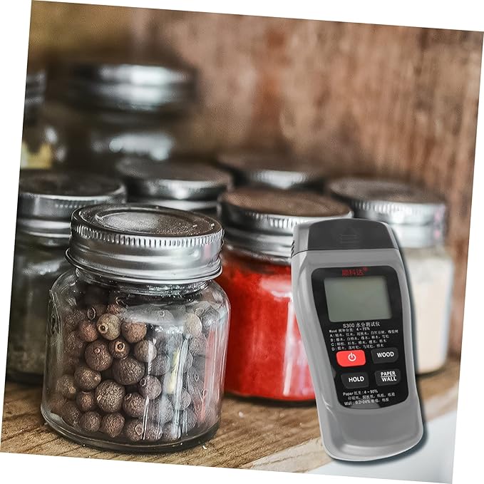 Angoily 3pcs Moisture for House Wood Moisture Tool Plant Humidity Monitor Indoor Humidity Battery Design Grey - Image 3