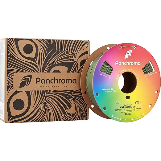 Polymaker Panchroma Green Color Changing PLA, 1.75mm, 1KG, Glitter Starlight Meteor 3D Printer Filament, Hides Layer Lines, Easy to Print, Tangle Free, AMS Compatible, Works with Most FDM Printers - Image 9