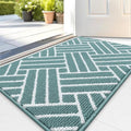 OLANLY Indoor Door Mat, 32x20 Inch, Dirt Resistant and Absorbent, Non-Slip Rubber Backing Floor Mats, Easy Clean Low-Profile Doormat for Entryway, Front Door, and Inside Entrance, Sage Green by OLANLY