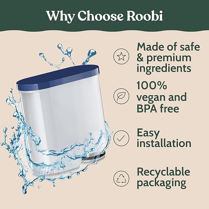 Roobi Compatible Philips Water Filters. Specially Designed for Philips Coffee Machines, Carbon Neutral Aqua Clean Water Filters. 2 Pack, 6 Months Supply. - Image 5