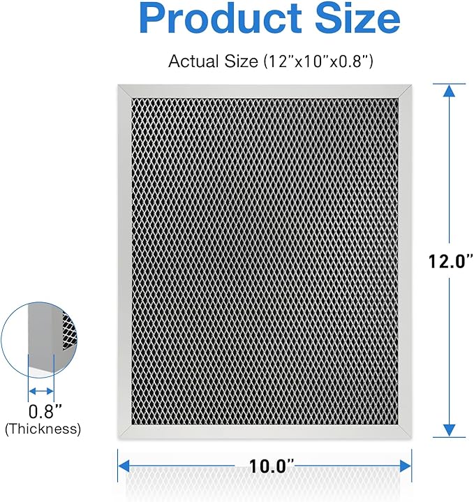 2 Pack 5443 MERV 8 Dehumidifier Filter 10″x12″x1″Compatible with AprilAire 1830 1850 and 1852 Whole-House Dehumidifiers and 8191 and 8192 Ventilators - Image 2