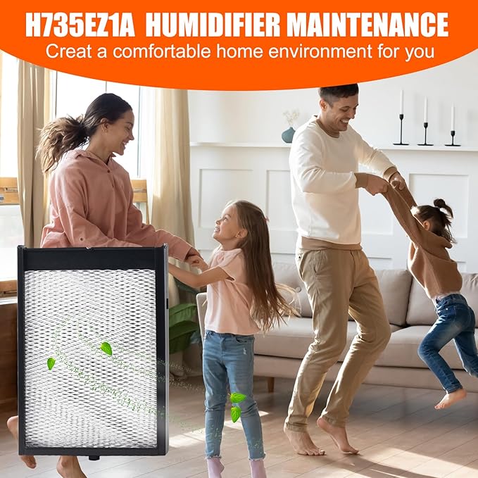 H735EZ1A Humidifier Filter Replacement, Water Panel Humidifier Replacement with Nozzle, Humidifier Filter Kit Compatible with Humidifier Models 700, 700A, 700M - Image 5