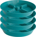4 Pack Plant Saucer 8 inch, 10 12 14 17 inch, Plant Stand Plastic Plant Saucers for Indoors Outdoor, Heavy Duty Flower Planter Drip Trays for Pots, Pot Saucers for Plants, Grow Bags Saucers by Unknown