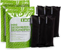 Ever Bamboo Mini Deodorizer & Dehumidifier w/Natural Bamboo Charcoal ((3-Pack, 3 x 25 g) x 2) by Ever+Bamboo