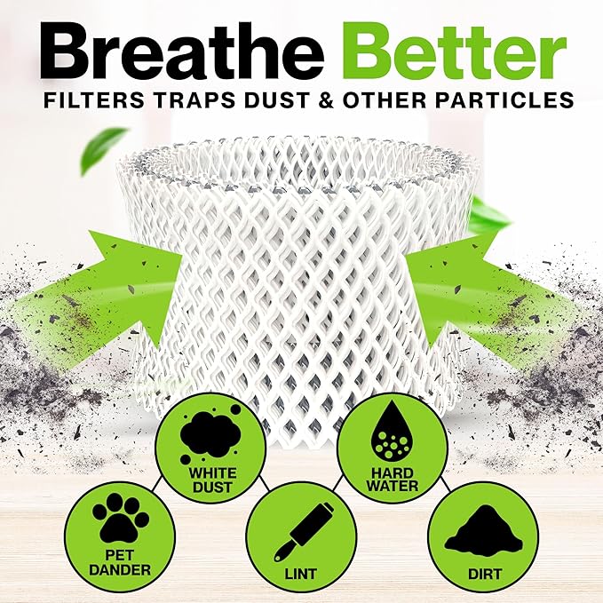 Durabasics [4 Pack] Humidifier Filters Compatible with Vicks Humidifier Filter Replacement - WF2 Humidifier Filter - Compatible with Vicks Starry Night Cool Mist Filters & Kaz Filters - Image 5