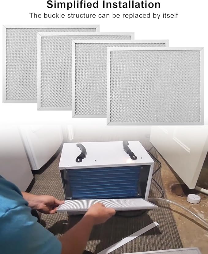 4 Pack MERV-8 Filter Fit for Alorair Storm LGR Extreme Commercial Dehumidifier, 12.2"x9.9"x0.4" - Image 6