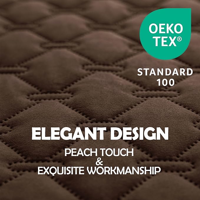 gogobunny 3X Stronger Waterproof Pet Blanket, Scratch Proof Furniture Protector for Dogs Cats, Reversible Cover 30x70 Inch, Dark Chocolate - Image 3
