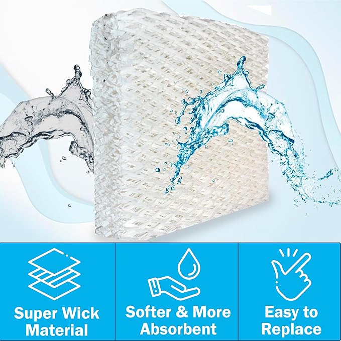 HQRP Pack of 3 Humidifier Wick Filters сompatible with Duracraft DH831 DH4C DH83 DH-831 DH-4C DH-83 Humidifiers - Image 8
