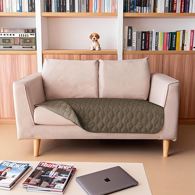 gogobunny 100% Double Sided Waterproof Dog Blanket Soft Pet Bed Cover Reversible Protect Furniture Couch Sofa Car for Puppy Cat Kids (Dark Walnut/Light Walnut, 32x53 Inch (Pack of 1)) - Image 4