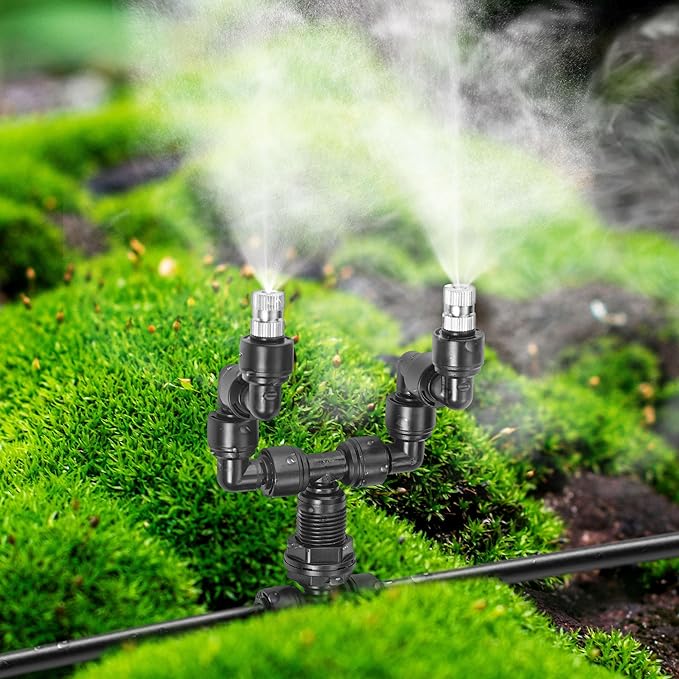 CozyCabin 2Pcs Double Reptile Mister Nozzles, 1/4'' Reptile Misting Spray Nozzle 360 Degree Adjustable Detachable Nozzle - Fine Mist Fogger for Terrarium, Aquarium Rainforest - Image 7