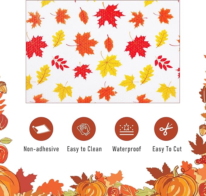 Cooyes Shelf Paper for Kitchen Cabinets Non Adhesive, Waterproof & Oil-Proof Kitchen Drawer Liner for Refrigerator Drawer Fridge Cupboard, (11.8 Inch W x 360 Inch L, Pumpkin Orange) - Image 7