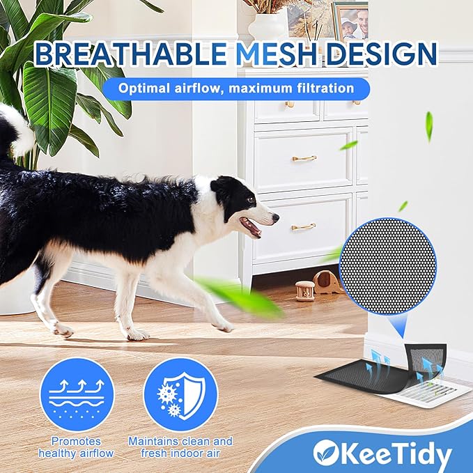 Floor Vent Covers, 5.5" x 12" Magnetic Vent Covers Air Vent Covers Mesh Screen Register Vent Covers for Home, Floor, HVAC, AC, Grilles, and RV Vents, 3 Pack - Image 3