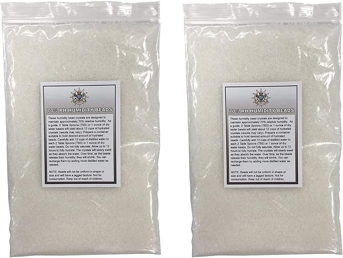 Prestige Import Group Hydrosource CLP Crystal Gel Humidification Beads for Humidors - 1 Pound (2 x 8oz Bags) by PrestigeImportGroup