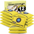 12Pack(100g Each) Rechargeable Silica Gel Desiccant Packets,Color Indicating Desiccant Packs for Storage,Moisture Absorbers for Storage Bins,Suitcase,Safes,3D Filaments,Wet Zones and Cars by Unknown