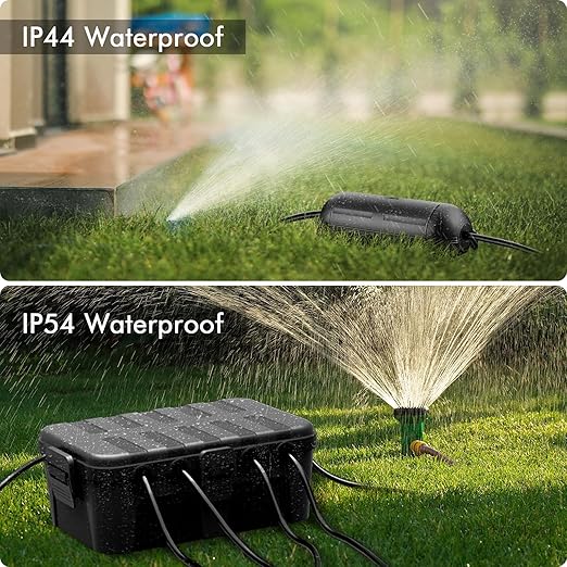 RESTMO 5-Piece Outdoor Waterproof Electrical Box Set – 12.5" x 8.5" x 5" Large & 7.1" x 2.3" x 2.3" Small, Weatherproof Boxes for Power Strip, Outlet, Plug, Socket, Timer, Holiday Light, Black - Image 6