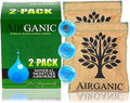 Natural Moisture Absorber Dehumidifier Bags (2-Pack) – Plant & Mineral Desiccant Pouches for Closet, Car, Gun Safe, RV, Bathroom – Reusable Mini Humidity & Odor Control by Airganic