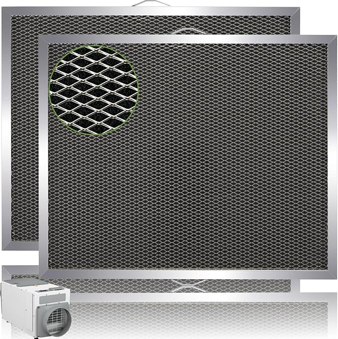 5881 Dehumidifier Filter Washable MERV-8 12x13.5x1 Compatible with Whole-House Dehumidifiers Models E100 E080 8192A and Dehumidifying Ventilator 8192A Replacement Filter 2 Packs by Unknown