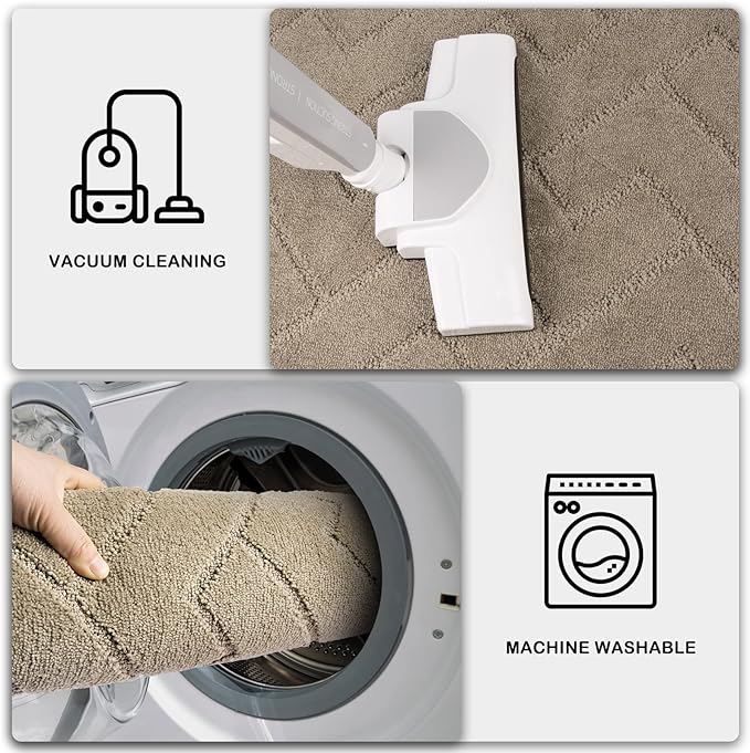 PURRUGS Dirt Trapping Door Mat 34" x 59", Non-Slip Machine Washable Entry Rug, Dog Doormat, Indoor Front Door Mat, Super Absorbent Entryway Rug for Muddy Shoes & Paws, Taupe - Image 7