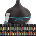 SACATR Aroma Diffiser with Essential Oils Set, 550 ML Essential Oil Diffuser with Remote, Ultrasonic Technology Aromatherapy Diffusers Auto Shut-Off for Office, Home by SACATR