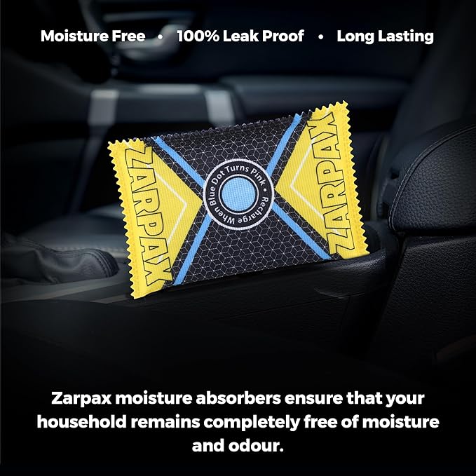 4.4 oz/125g Rechargeable Desiccant Packs Dehumidifier Bag - 6 Pack - Moisture Absorbers For Safes, Car, Bathroom, Storage - Moisture Remover Eliminates Humidity - Reusable Desiccant Bags - Image 4