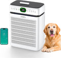 Air Purifiers for Home Large Room Up to 3500 Sq Ft with Washable Filters,Double-Sided HEPA with PM 2.5 Display Air Quality Sensor,Smart WiFi APP,Air Cleaner for Pets,Hair,Dust,Smoke,Dorm room,Office by AMEIFU