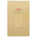 LIDER No Neutral Wire Required Humidity Sensor Switch, Automatic Humidity Detection, Air Circulator, Bathroom Fan Automated Control, Adjustable Timing, 1-Pole, Gold, Screwless Wall Plate Included by LIDER