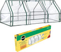Miracle-GRO Mini Greenhouse 3’ x 8’ x 3’ Outdoor Mini Greenhouse Plant Tent, All-Season Compact Plant Growth Accelerator with PVC Cover and Zipper Panels, Clear by Miracle-Gro