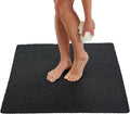 ENKOSI Square Shower Mat - Non Slip Shower Mats for Inside Shower - Extra Large 31x31 Shower Floor Mat Non Slip - Square Bath Mat for Shower - Secure Anti Slip Loofah Shower Bath Mat (31x31 Black) by ENKOSI