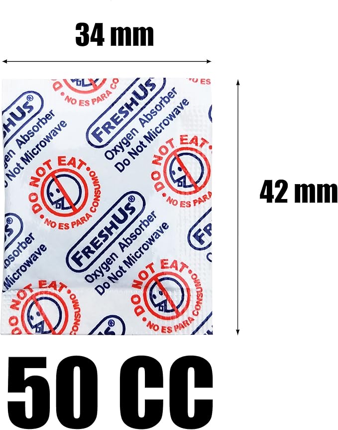 FreshUS 50cc oxygen absorber(200 packets in a bag, total 200 packets) - long term food storage (200, 50 cc) - Image 3