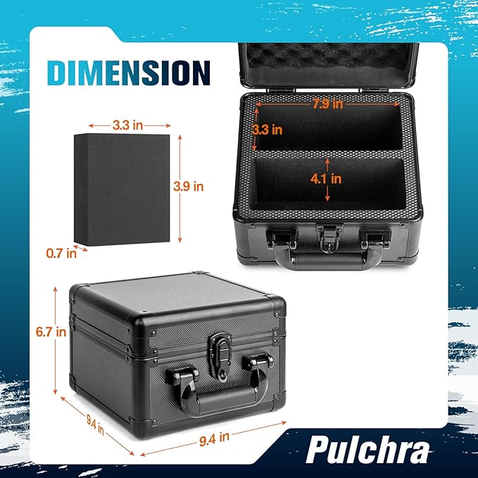 Pulchra Graded Card Storage Box, Top Loaders Case, Sports Trading Box, Slab PSA MTG CSG SGC Magnetic Holder, Waterproof Carrying Case, Collector Storage Boxes - Image 2