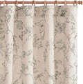 jinchan Floral Curtains Lined Linen Blend Curtain for Living Room 63 Inch Length Grey Farmhouse Curtains French Country Flower Gray Patterned Curtain Drapes Back Tab Rod Pocket 2 Panels by JINCHAN