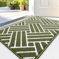 OLANLY Indoor Door Mat, 36x24 Inch, Dirt Resistant and Absorbent, Non-Slip Rubber Backing Floor Mats, Easy Clean Low-Profile Doormat for Entryway, Front Door, and Inside Entrance, Green by OLANLY