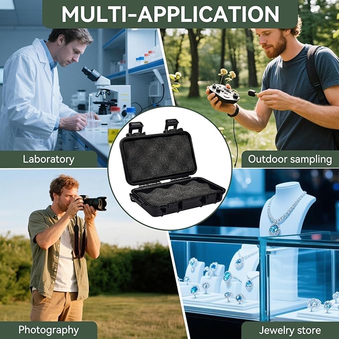 Outdoor Case, Water Proof Dry Box Shockproof and Pressureproof Sealed Storage Tool Organizer Electronic Devices Carry Protector for Camping Hiking - Image 3