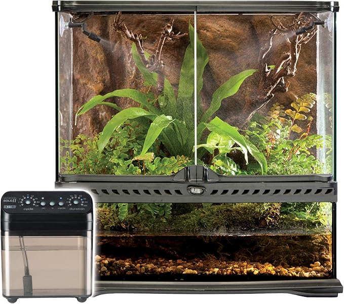 Exo Terra Monsoon Solo II - Programmable Misting System for Reptile Terrariums, Ultimate Humidifier with Multiple Nozzles for Optimal Humidity Control - Image 5