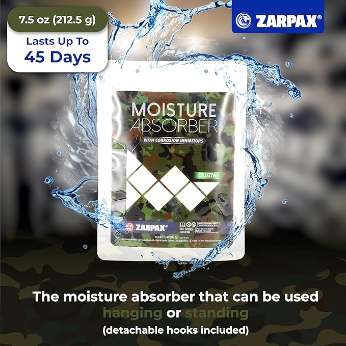 Moisture Absorbers For Gun Safe 7.5 oz/212g - Gun Safe Dehumidifier Prevents Corrosion - Protects Gun & Gear - Desiccant Dehumidifier Removes Excess Moisture - Set of 2 - Image 3