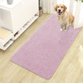OLANLY Dog Door Mat for Muddy Paws 44x24, Absorbs Moisture and Dirt, Absorbent Non-Slip Washable Doormat, Quick Dry Chenille Mud Mat for Dogs, Entry Indoor Entryway Carpet for Inside Floor, Dusty Rose by OLANLY