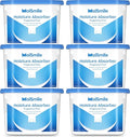 Moisture Absorbers 6 Packs, 10.8OZ Efficient Humidity Absorber ＆ Odor Eliminator Boxes, Refillable Car Dehumidifier for Closet, Bathroom, Basement＆ RV, Fragrance Free by MoistureAbsorbers