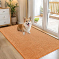 OLANLY Dog Door Mat for Muddy Paws 54x32, Absorbs Moisture and Dirt, Absorbent Non-Slip Washable Doormat, Quick Dry Chenille Mud Mat for Dogs, Entry Indoor Entryway Carpet for Inside Floor, Orange by OLANLY