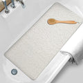 Shower Mats Non Slip,16x36'' Long Bathtub Mat Non-Slip for Bathroom Tub Showers Anti Slip for Elderly,Loofah Anti Slip Shower Matt,Shower Stall Mat for Inside Shower-White by NQWei