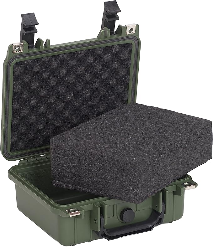 MEIJIA Portable All Weather IP67 Waterproof Protective Case,Hard Camera Case,Dry Case with Customizable Foam,Fit Use Of Drones,Camera,Equipments,10.62 x9.68x4.87inches - Image 2