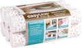 Smooth Top EasyLiner for Cabinets & Drawers - Easy to Install & Cut to Fit - Shelf Paper & Drawer Liner Non Adhesive - Non Slip Shelf Liner - 20in. x 6ft. - 6 Roll Project Pack - Taupe Buds by DuckBrand