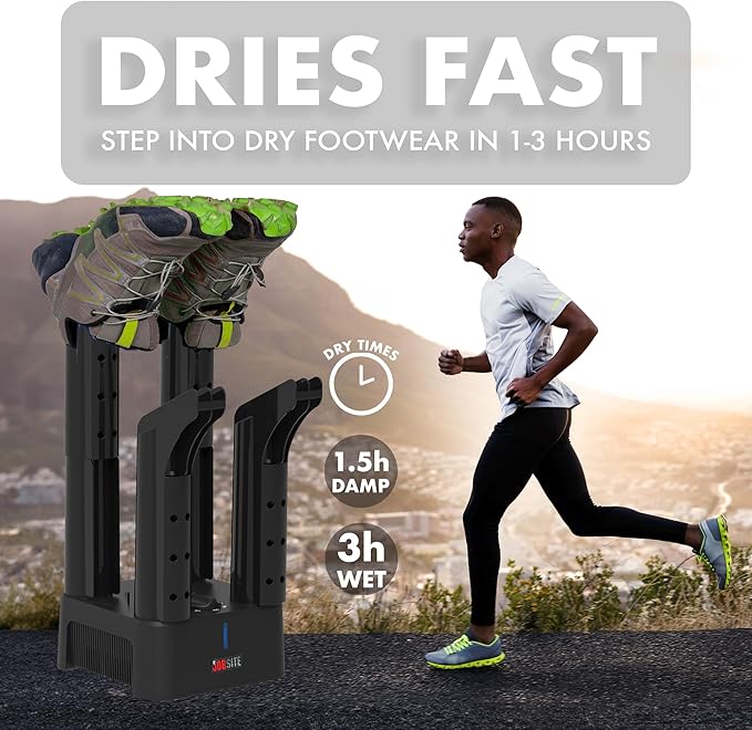JobSite Mighty Dry Boot Dryer with Rubber Drip Tray - Boots Dryer with Heat Blower Fan - Fast Glove & Shoe Dryer - Helps Reduce Odor - Image 5