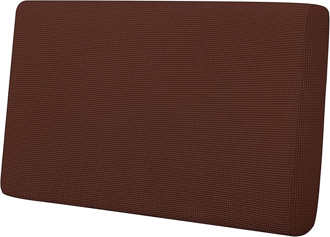 Easy-Going Stretch Loveseat Cushion Cover Sofa Cushion Furniture Protector Sofa Seat Sofa Slipcover Sofa Cover Soft Flexibility with Elastic Bottom(Loveseat Cushion, Coffee) by Easy-Going