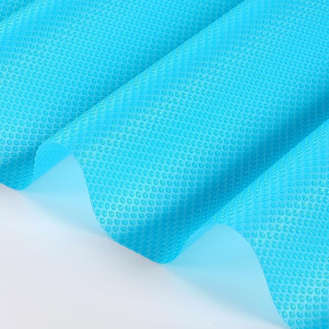100% EVA Shelf Liner for Kitchen Cabinet, 12" x 240" Drawer Liners Non Adhesive Non Slip Waterproof Plastic Paper, Dresser Pantry Bathroom Refrigerator Protector, Blue - Image 9