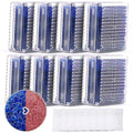 Silica Gel Canister, 45 Gram 8 Packs Hard Plastic Silica Gel Desiccant Canister (Blue to Pink), Reusable Gun Safe Dehumidifier Moisture Absorber with Nonwoven Zip Lock Storage Bags by Wisesorb