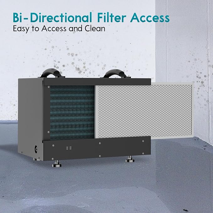 Viking BD-65 Commercial Dehumidifier, R32 Refrigerant, 65 PPD @ AHAM with Pump, 1300 Sq Ft for Basement, Warehouse, Crawl Space, Construction, Water Damage Restoration, Garage, Optional Remote Control - Image 5