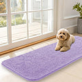OLANLY Dog Door Mat for Muddy Paws 47x17, Absorbs Moisture and Dirt, Absorbent Non-Slip Washable Doormat, Quick Dry Chenille Mud Mat for Dogs, Entry Indoor Entryway Carpet for Inside Floor, Lavender by OLANLY