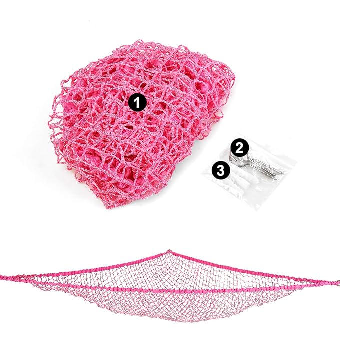Toy Hammock, Stuffed Animals Hammock, Jumbo Toy Storage Net 83" Wall Sling Corner Extra Large Kids Children Mesh Toy Net Organizer (Pink, 83 Inch) - Image 6