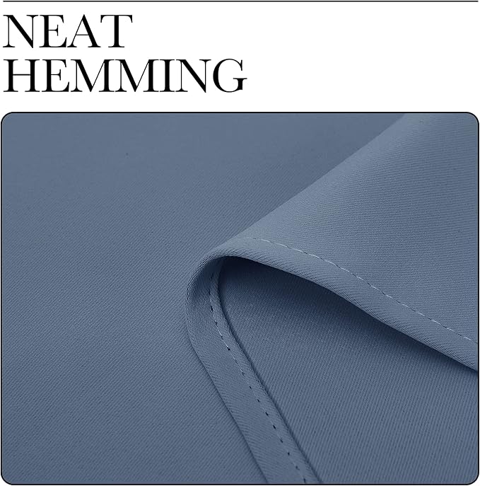 NICETOWN Bedroom Window Blackout Curtain Panel - Thermal Insulated Blackout Drape/Drapery for Loft, Guestroom (Stone Blue, 1 Panel, 70 x 63 inch) - Image 6
